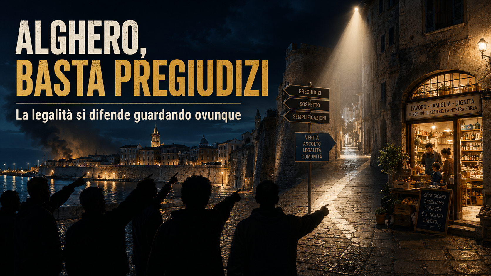 Alghero, basta puntare sempre il dito: la legalità si difende guardando ovunque.